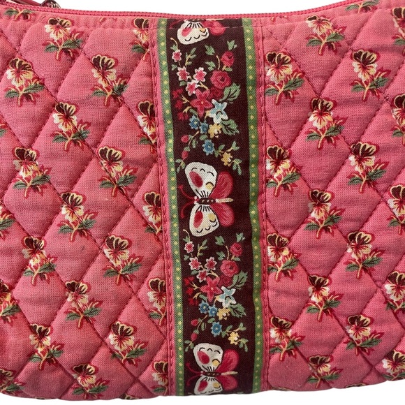 Vera Bradley Retired Pink Pansy Crossbody Bag - Picture 5 of 9